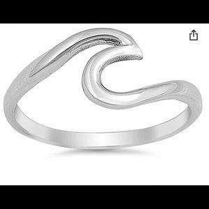 Sterling Silver Wave Ring
